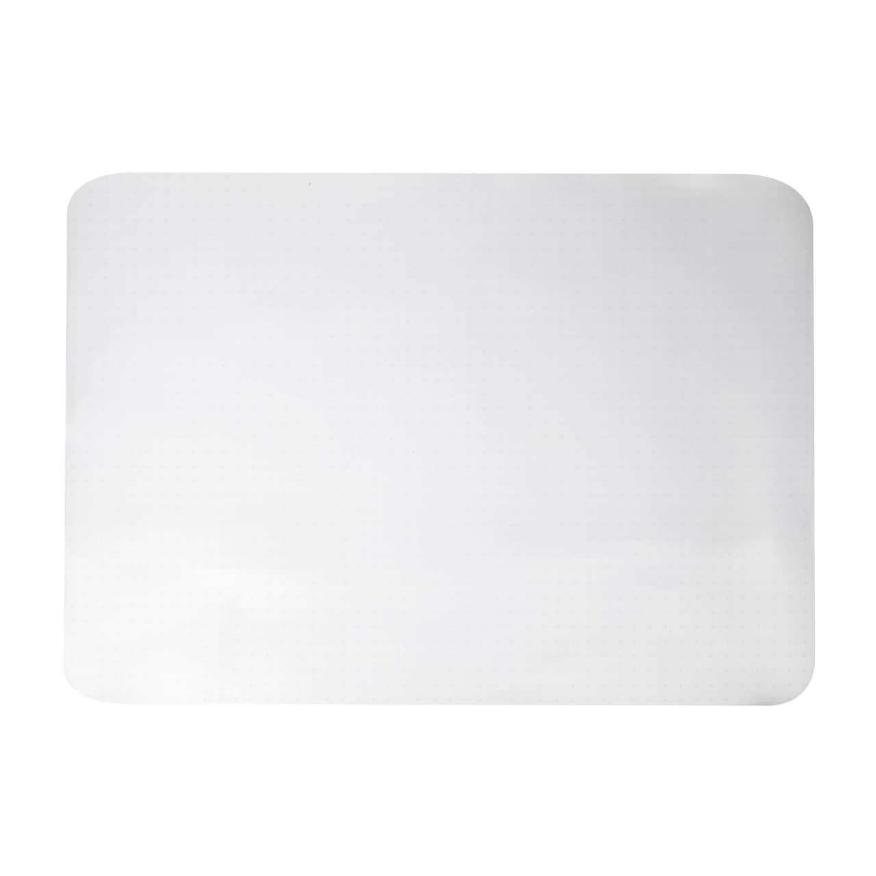 Mind Reader 47.5" Clear Rolling Chair Carpet Protection Mat